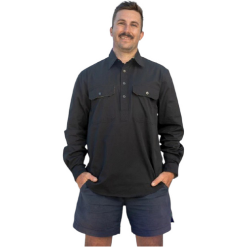 WORKWEAR, SAFETY & CORPORATE CLOTHING SPECIALISTS Men's The Big Smoke Undercover Mutter Work Shirt