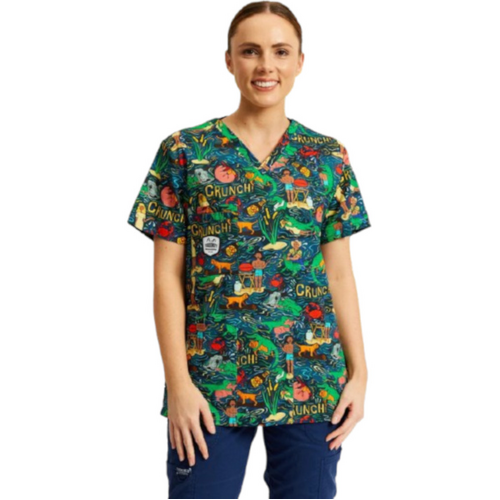 WORKWEAR, SAFETY & CORPORATE CLOTHING SPECIALISTS - Unisex Stop Croc & Roll Scrub Top