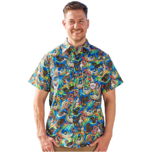 WORKWEAR, SAFETY & CORPORATE CLOTHING SPECIALISTS Men's Light Weight Flock Around & Find Out Short Sleeve Work Shirt