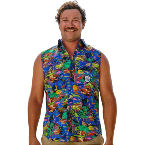 WORKWEAR, SAFETY & CORPORATE CLOTHING SPECIALISTS - Water You Looking At Territory Sleeve Work Shirt