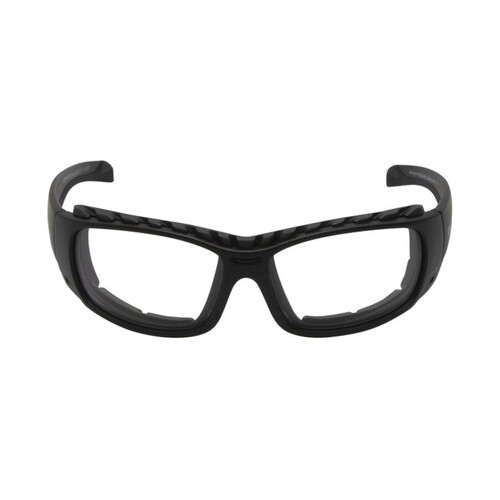 WORKWEAR, SAFETY & CORPORATE CLOTHING SPECIALISTS ARMOUR RS5066 MBL.C - Matt Black Frame, Clear Lens - Semi Functional Goggles