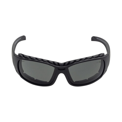 WORKWEAR, SAFETY & CORPORATE CLOTHING SPECIALISTS ARMOUR RSP5066 MBL.SM - Matt Black Frame, Smoke Polarized Lens - Safety Polarized