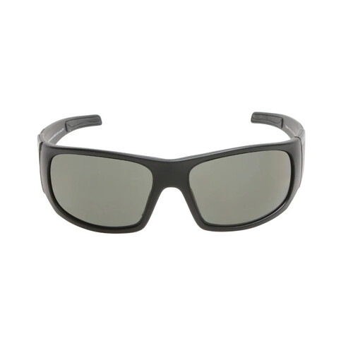 WORKWEAR, SAFETY & CORPORATE CLOTHING SPECIALISTS TRADIE - Matt Black Frame, Smoke Polarized Lens - Safety Sunglass