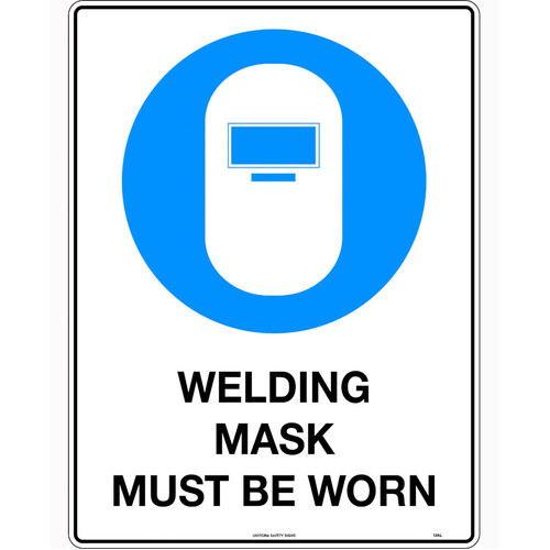 WORKWEAR, SAFETY & CORPORATE CLOTHING SPECIALISTS - 200mm - Self Adhesive - Welding Mask Picto