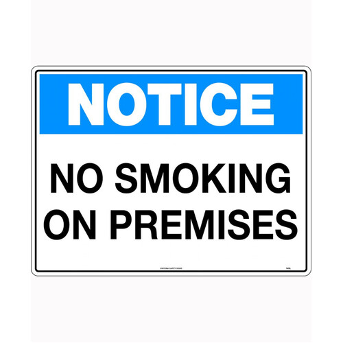 WORKWEAR, SAFETY & CORPORATE CLOTHING SPECIALISTS - 600x400mm - Corflute -  Notice No Smoking On Premises