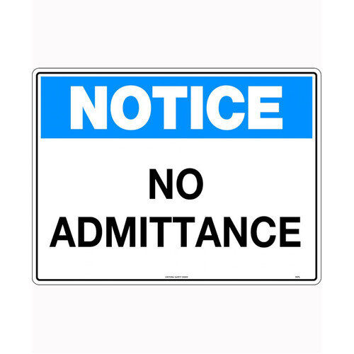 WORKWEAR, SAFETY & CORPORATE CLOTHING SPECIALISTS 600x400mm - Corflute - Notice Authorised Entry Only