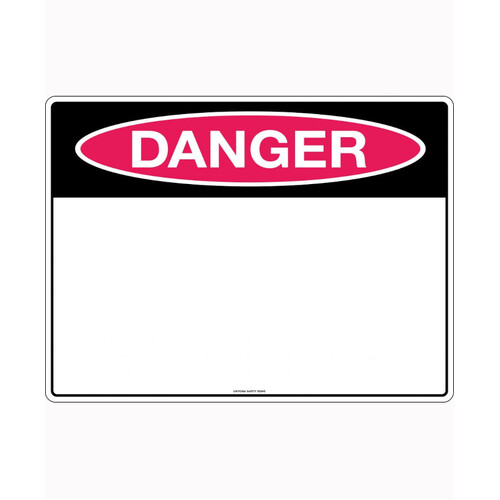 WORKWEAR, SAFETY & CORPORATE CLOTHING SPECIALISTS - 600x400mm - Metal, Class 1 Reflective - Danger Blank