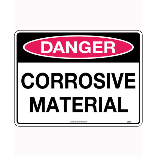WORKWEAR, SAFETY & CORPORATE CLOTHING SPECIALISTS 600x400mm - Metal - Danger Corrosive Material