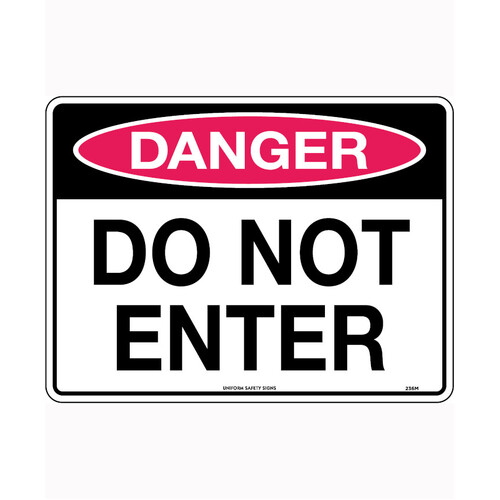 WORKWEAR, SAFETY & CORPORATE CLOTHING SPECIALISTS - 240x180mm - Self Adhesive - Danger Do Not Enter