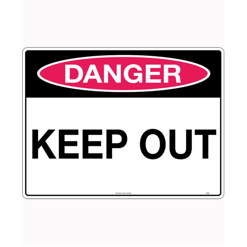 WORKWEAR, SAFETY & CORPORATE CLOTHING SPECIALISTS - 600x400mm - Corflute - Danger Keep Out