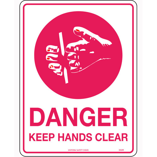 WORKWEAR, SAFETY & CORPORATE CLOTHING SPECIALISTS 300x225mm - Metal - Danger Keep Hands Clear