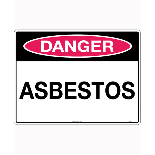 WORKWEAR, SAFETY & CORPORATE CLOTHING SPECIALISTS - 240x180mm - Self Adhesive - Danger Asbestos