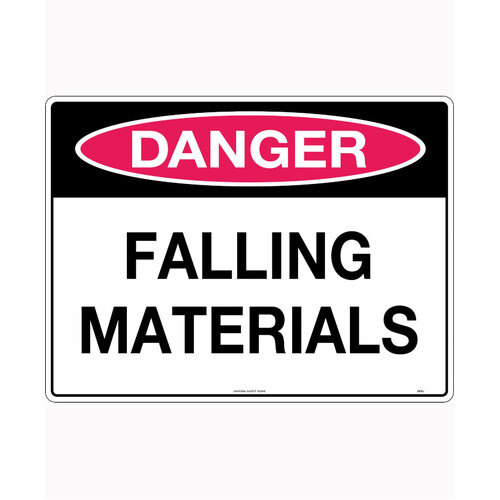 WORKWEAR, SAFETY & CORPORATE CLOTHING SPECIALISTS - 600x400mm - Corflute - Danger Falling Materials