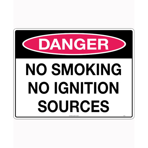 WORKWEAR, SAFETY & CORPORATE CLOTHING SPECIALISTS - 600x400mm - Metal - Danger No Smoking No Ignition Sources