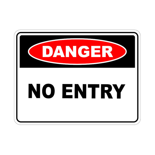 WORKWEAR, SAFETY & CORPORATE CLOTHING SPECIALISTS 600x400mm - Metal - Danger No Entry