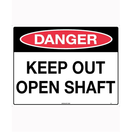 WORKWEAR, SAFETY & CORPORATE CLOTHING SPECIALISTS - 600x400mm - Corflute - Danger Keep Out Open Shaft