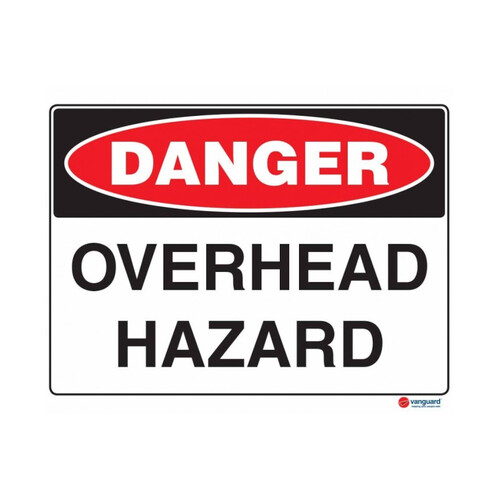 WORKWEAR, SAFETY & CORPORATE CLOTHING SPECIALISTS - 600x400mm - Metal - Danger Overhead Hazard