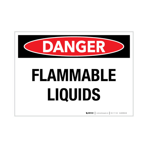 WORKWEAR, SAFETY & CORPORATE CLOTHING SPECIALISTS - 600x400mm - Corflute - Danger Flammable Liquids