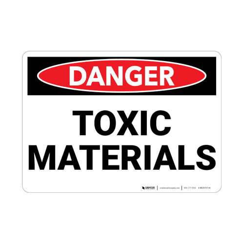 WORKWEAR, SAFETY & CORPORATE CLOTHING SPECIALISTS - 600x400mm - Metal - Danger Toxic Materials