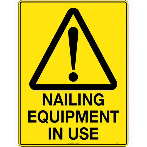 WORKWEAR, SAFETY & CORPORATE CLOTHING SPECIALISTS - 450x300mm - Poly - Nailing Equipment in Use