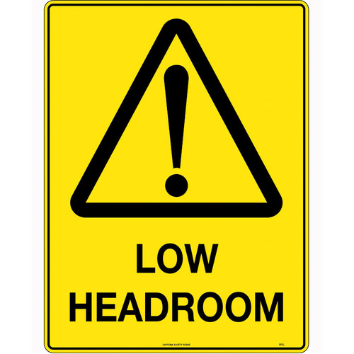WORKWEAR, SAFETY & CORPORATE CLOTHING SPECIALISTS 450x300mm - Metal - Low Headroom