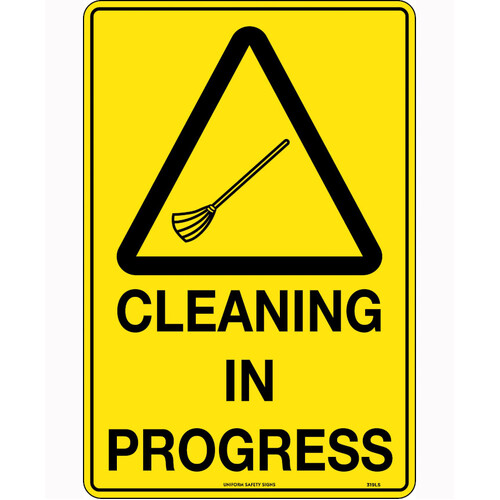 WORKWEAR, SAFETY & CORPORATE CLOTHING SPECIALISTS 600x400mm - Poly - Cleaning in Progress