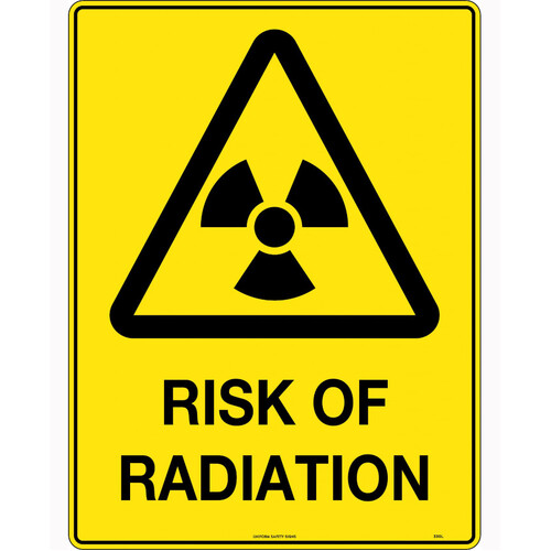 WORKWEAR, SAFETY & CORPORATE CLOTHING SPECIALISTS 600x400mm - Metal - Caution Risk of Radiation