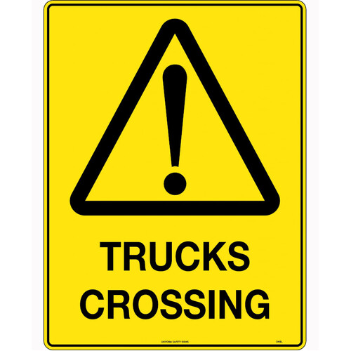 WORKWEAR, SAFETY & CORPORATE CLOTHING SPECIALISTS - 600x400mm - Corflute - Trucks Crossing