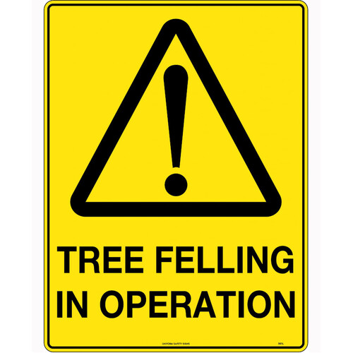 WORKWEAR, SAFETY & CORPORATE CLOTHING SPECIALISTS - 600x400mm - Corflute - Caution Tree Felling in Operation