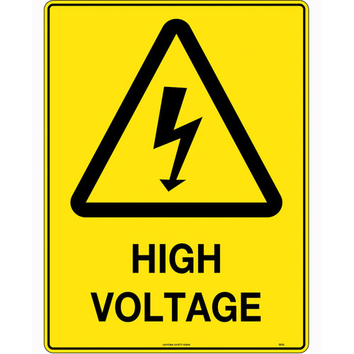 WORKWEAR, SAFETY & CORPORATE CLOTHING SPECIALISTS - 300x225mm - Metal - High Voltage