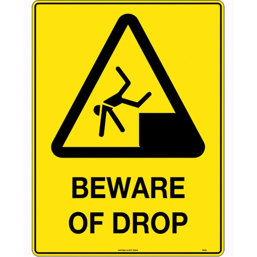 WORKWEAR, SAFETY & CORPORATE CLOTHING SPECIALISTS - 600x400mm - Metal - Beware of Drop