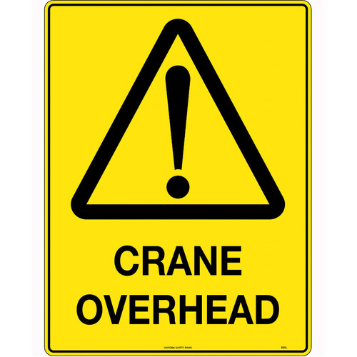 WORKWEAR, SAFETY & CORPORATE CLOTHING SPECIALISTS - 600x400mm - Metal - Crane Overhead