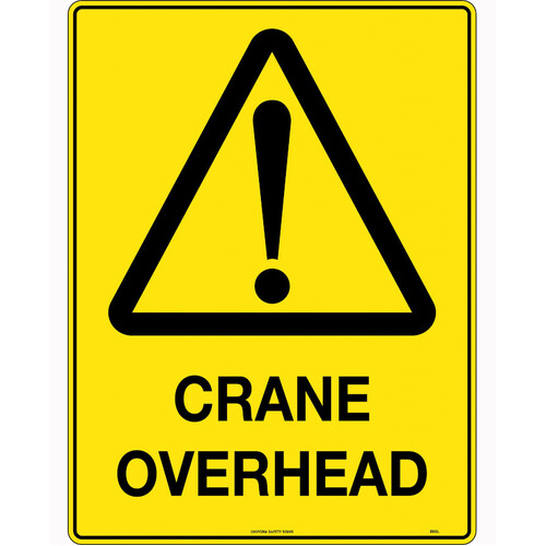 WORKWEAR, SAFETY & CORPORATE CLOTHING SPECIALISTS 600x400mm - Poly - Crane Overhead