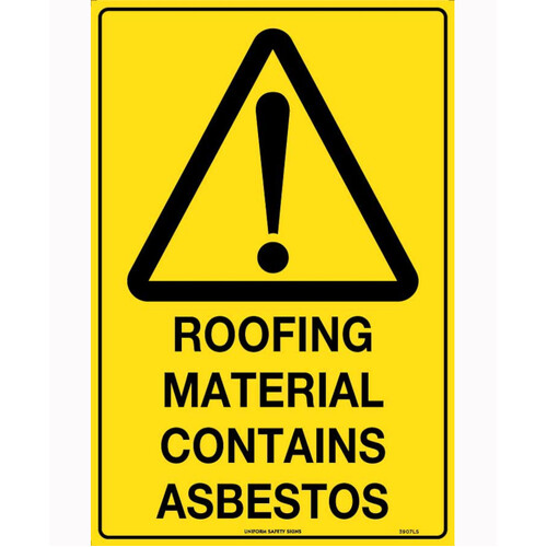 WORKWEAR, SAFETY & CORPORATE CLOTHING SPECIALISTS 450x300mm - Metal - Roofing Material Contains Asbestos
