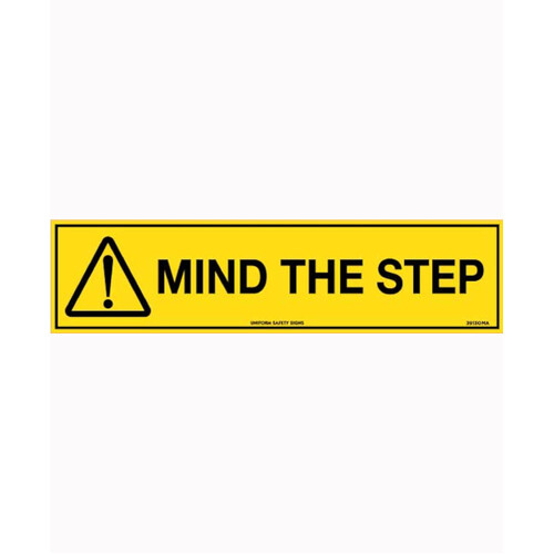 WORKWEAR, SAFETY & CORPORATE CLOTHING SPECIALISTS - 300x100mm - Self Adhesive - Mind The Step