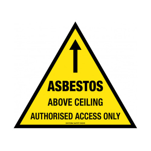 WORKWEAR, SAFETY & CORPORATE CLOTHING SPECIALISTS - 350mm Poly Triangle - Asbestos Above Ceiling