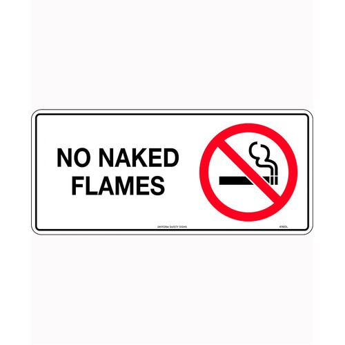 WORKWEAR, SAFETY & CORPORATE CLOTHING SPECIALISTS - 450x200mm - Metal - No Naked Flames