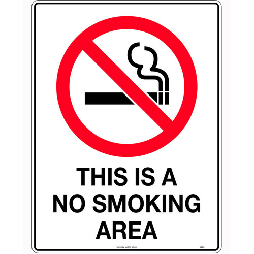 WORKWEAR, SAFETY & CORPORATE CLOTHING SPECIALISTS 300x225mm - Metal - This is a No Smoking Area