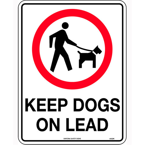 WORKWEAR, SAFETY & CORPORATE CLOTHING SPECIALISTS - 300x225mm - Metal - Keep Dogs On Lead