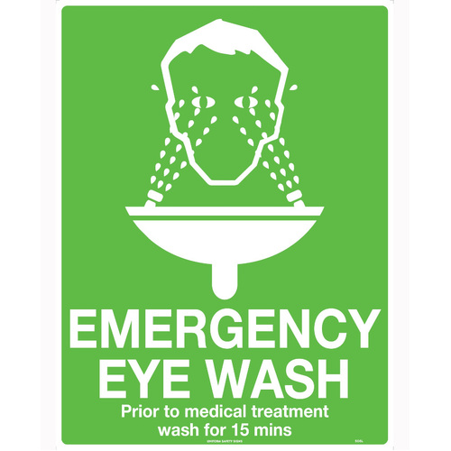 WORKWEAR, SAFETY & CORPORATE CLOTHING SPECIALISTS - 600x400mm - Metal - Emergency Eye Wash