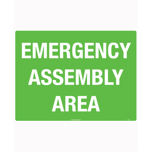 WORKWEAR, SAFETY & CORPORATE CLOTHING SPECIALISTS - 600x400mm - Metal - Emergency Assembly Area