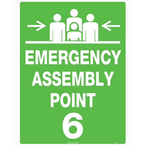 WORKWEAR, SAFETY & CORPORATE CLOTHING SPECIALISTS 600x400mm - Metal - Emergency Assembly Point 6