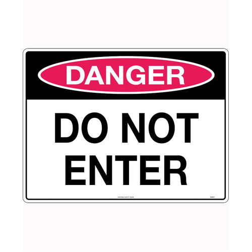 WORKWEAR, SAFETY & CORPORATE CLOTHING SPECIALISTS 600x400mm - Metal, Class 1 Reflective - Danger Do Not Enter