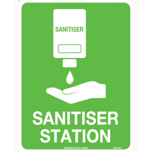 WORKWEAR, SAFETY & CORPORATE CLOTHING SPECIALISTS - 300x225mm - Poly - Sanitiser Station