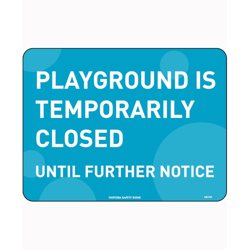 WORKWEAR, SAFETY & CORPORATE CLOTHING SPECIALISTS - 300x225mm - Poly - Playground is Temporarily Closed