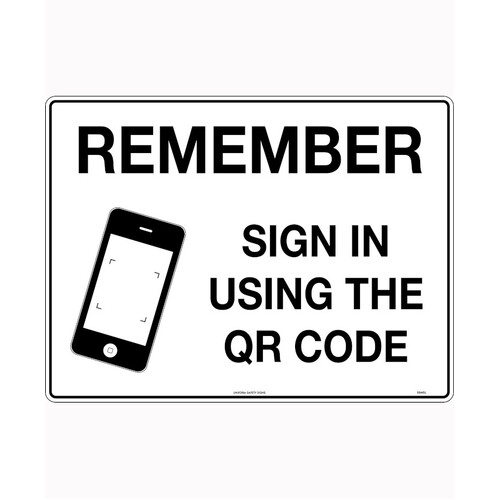 WORKWEAR, SAFETY & CORPORATE CLOTHING SPECIALISTS 600x400mm - Poly - Remember Sign in Using the QR Code