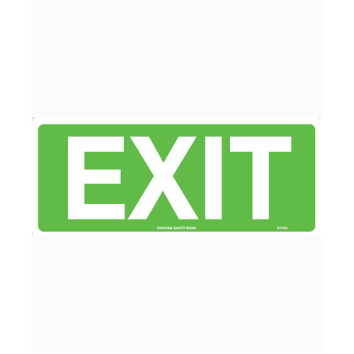 WORKWEAR, SAFETY & CORPORATE CLOTHING SPECIALISTS 200x50mm - Self Adhesive - Packet of 4 - Exit