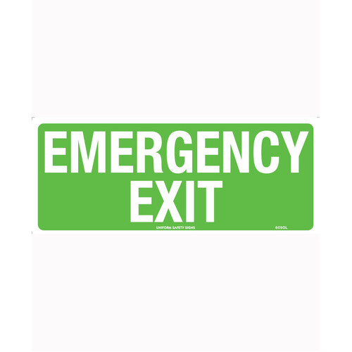 WORKWEAR, SAFETY & CORPORATE CLOTHING SPECIALISTS 300x225mm - Poly - Emergency Exit