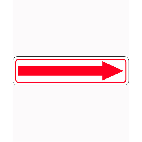 WORKWEAR, SAFETY & CORPORATE CLOTHING SPECIALISTS - 300x100mm - Self Adhesive, Red/White - Arrow