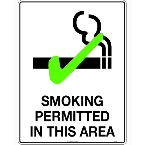 WORKWEAR, SAFETY & CORPORATE CLOTHING SPECIALISTS 300x225mm - Metal - Smoking Area